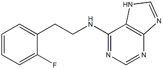 N-[2-(2-fluorophenyl)ethyl]-7H-purin-6-amine Structure