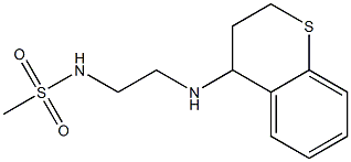 N-[2-(3,4-dihydro-2H-1-benzothiopyran-4-ylamino)ethyl]methanesulfonamide Structure