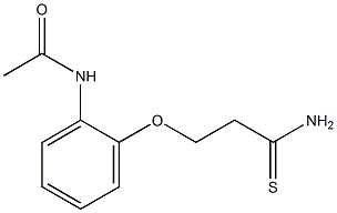 N-[2-(3-amino-3-thioxopropoxy)phenyl]acetamide Structure