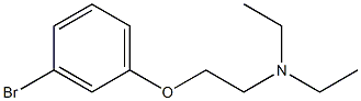 N-[2-(3-bromophenoxy)ethyl]-N,N-diethylamine,,结构式