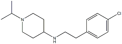N-[2-(4-chlorophenyl)ethyl]-1-(propan-2-yl)piperidin-4-amine 化学構造式