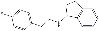 N-[2-(4-fluorophenyl)ethyl]-2,3-dihydro-1H-inden-1-amine 结构式
