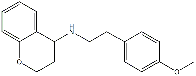 N-[2-(4-methoxyphenyl)ethyl]-3,4-dihydro-2H-1-benzopyran-4-amine,,结构式