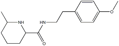 N-[2-(4-methoxyphenyl)ethyl]-6-methylpiperidine-2-carboxamide Structure