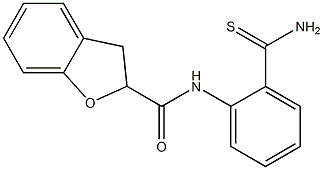 N-[2-(aminocarbonothioyl)phenyl]-2,3-dihydro-1-benzofuran-2-carboxamide Structure