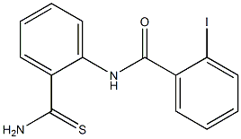 N-[2-(aminocarbonothioyl)phenyl]-2-iodobenzamide,,结构式