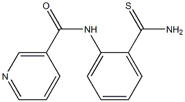 N-[2-(aminocarbonothioyl)phenyl]nicotinamide Structure