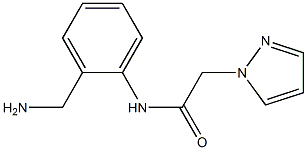 N-[2-(aminomethyl)phenyl]-2-(1H-pyrazol-1-yl)acetamide Structure