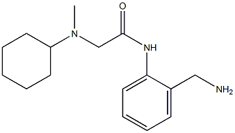 N-[2-(aminomethyl)phenyl]-2-[cyclohexyl(methyl)amino]acetamide Structure