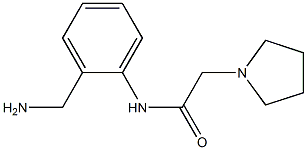 N-[2-(aminomethyl)phenyl]-2-pyrrolidin-1-ylacetamide Structure