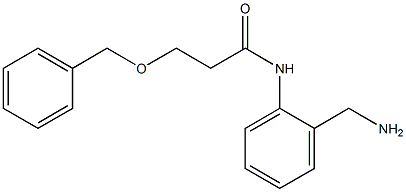 N-[2-(aminomethyl)phenyl]-3-(benzyloxy)propanamide Struktur