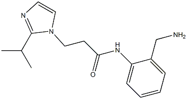  N-[2-(aminomethyl)phenyl]-3-[2-(propan-2-yl)-1H-imidazol-1-yl]propanamide