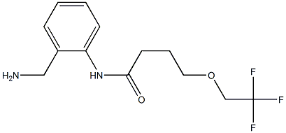 N-[2-(aminomethyl)phenyl]-4-(2,2,2-trifluoroethoxy)butanamide Structure