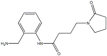 N-[2-(aminomethyl)phenyl]-4-(2-oxopyrrolidin-1-yl)butanamide Structure