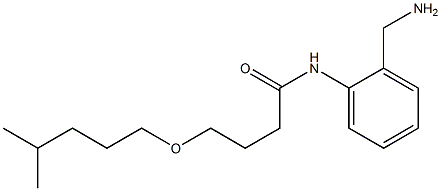 N-[2-(aminomethyl)phenyl]-4-[(4-methylpentyl)oxy]butanamide Structure