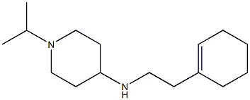 N-[2-(cyclohex-1-en-1-yl)ethyl]-1-(propan-2-yl)piperidin-4-amine Struktur