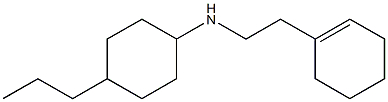 N-[2-(cyclohex-1-en-1-yl)ethyl]-4-propylcyclohexan-1-amine Structure