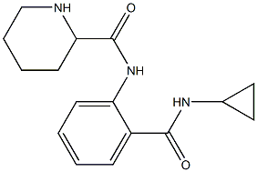 N-[2-(cyclopropylcarbamoyl)phenyl]piperidine-2-carboxamide,,结构式