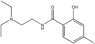 N-[2-(diethylamino)ethyl]-2-hydroxy-4-methylbenzamide Struktur