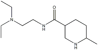 N-[2-(diethylamino)ethyl]-6-methylpiperidine-3-carboxamide 化学構造式