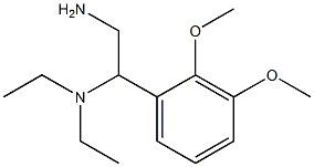 N-[2-amino-1-(2,3-dimethoxyphenyl)ethyl]-N,N-diethylamine Struktur