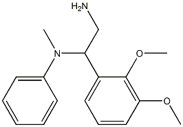 N-[2-amino-1-(2,3-dimethoxyphenyl)ethyl]-N-methyl-N-phenylamine Struktur