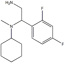 N-[2-amino-1-(2,4-difluorophenyl)ethyl]-N-cyclohexyl-N-methylamine Struktur