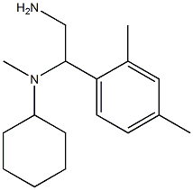 N-[2-amino-1-(2,4-dimethylphenyl)ethyl]-N-methylcyclohexanamine,,结构式