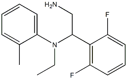 N-[2-amino-1-(2,6-difluorophenyl)ethyl]-N-ethyl-2-methylaniline,,结构式