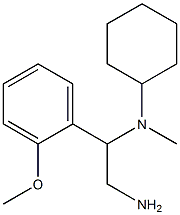 N-[2-amino-1-(2-methoxyphenyl)ethyl]-N-cyclohexyl-N-methylamine Struktur