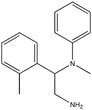 N-[2-amino-1-(2-methylphenyl)ethyl]-N-methyl-N-phenylamine Structure