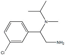 N-[2-amino-1-(3-chlorophenyl)ethyl]-N-isopropyl-N-methylamine 化学構造式