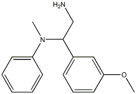 N-[2-amino-1-(3-methoxyphenyl)ethyl]-N-methyl-N-phenylamine Structure