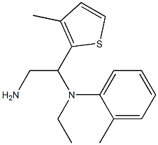 N-[2-amino-1-(3-methylthiophen-2-yl)ethyl]-N-ethyl-2-methylaniline Structure