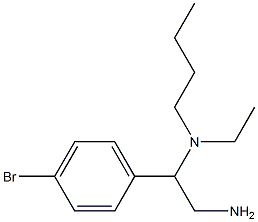 N-[2-amino-1-(4-bromophenyl)ethyl]-N-butyl-N-ethylamine 结构式