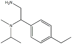 N-[2-amino-1-(4-ethylphenyl)ethyl]-N-isopropyl-N-methylamine,,结构式