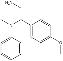 N-[2-amino-1-(4-methoxyphenyl)ethyl]-N-methyl-N-phenylamine 结构式