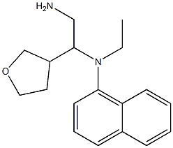 N-[2-amino-1-(oxolan-3-yl)ethyl]-N-ethylnaphthalen-1-amine Structure