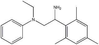 N-[2-amino-2-(2,4,6-trimethylphenyl)ethyl]-N-ethylaniline Structure