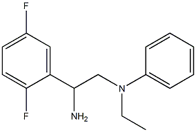 N-[2-amino-2-(2,5-difluorophenyl)ethyl]-N-ethyl-N-phenylamine 结构式