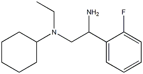 N-[2-amino-2-(2-fluorophenyl)ethyl]-N-cyclohexyl-N-ethylamine Struktur