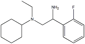 N-[2-amino-2-(2-fluorophenyl)ethyl]-N-cyclohexyl-N-ethylamine 结构式