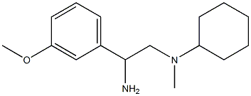 N-[2-amino-2-(3-methoxyphenyl)ethyl]-N-cyclohexyl-N-methylamine Structure