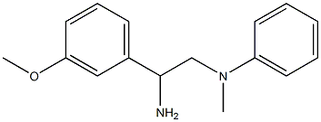 N-[2-amino-2-(3-methoxyphenyl)ethyl]-N-methyl-N-phenylamine,,结构式