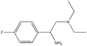 N-[2-amino-2-(4-fluorophenyl)ethyl]-N,N-diethylamine 化学構造式