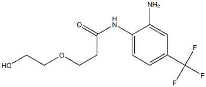 N-[2-amino-4-(trifluoromethyl)phenyl]-3-(2-hydroxyethoxy)propanamide Structure