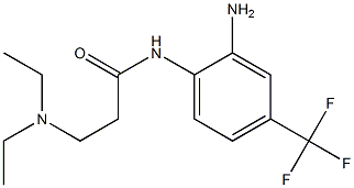 N-[2-amino-4-(trifluoromethyl)phenyl]-3-(diethylamino)propanamide Struktur