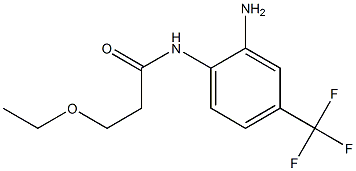 N-[2-amino-4-(trifluoromethyl)phenyl]-3-ethoxypropanamide Struktur