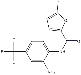N-[2-amino-4-(trifluoromethyl)phenyl]-5-methylfuran-2-carboxamide 化学構造式