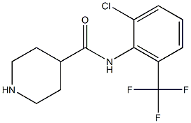 N-[2-chloro-6-(trifluoromethyl)phenyl]piperidine-4-carboxamide